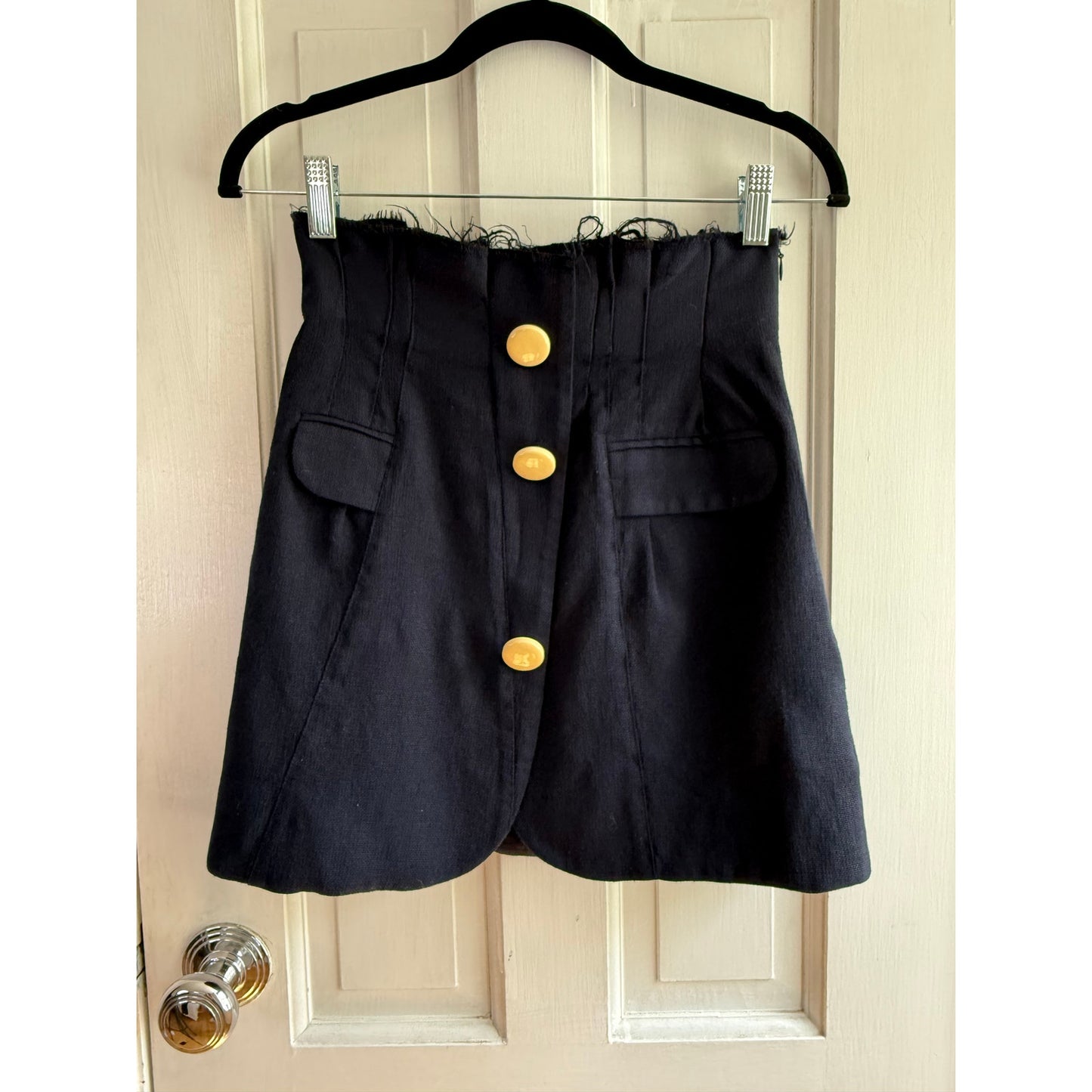Rare Jacquemus SS17 "Les Santons de Provence" Frayed Mini Skirt - US 2, EU 34