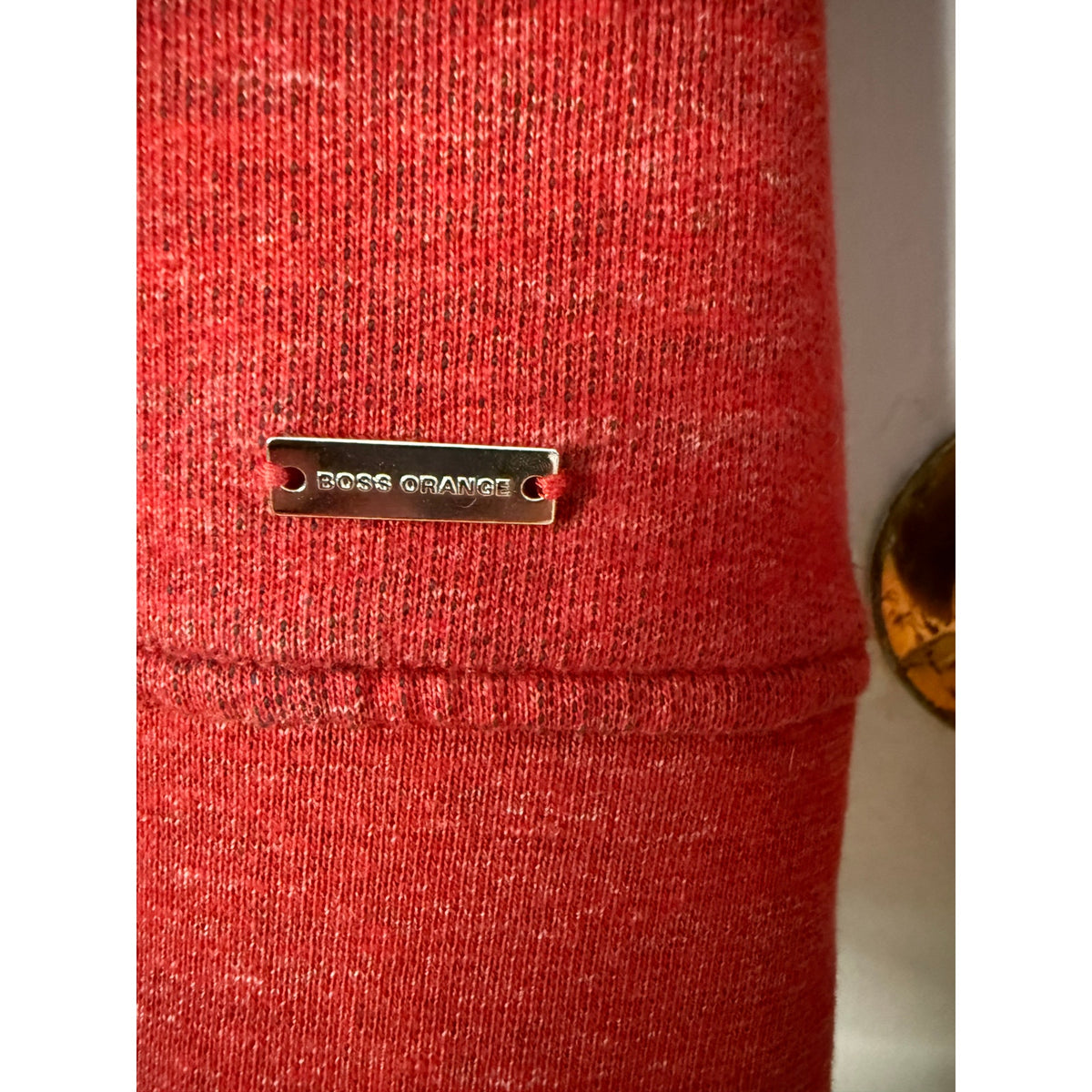 Hugo Boss Orange Varsity style "Wasted" Sweatshirt Lg Excellent Condition