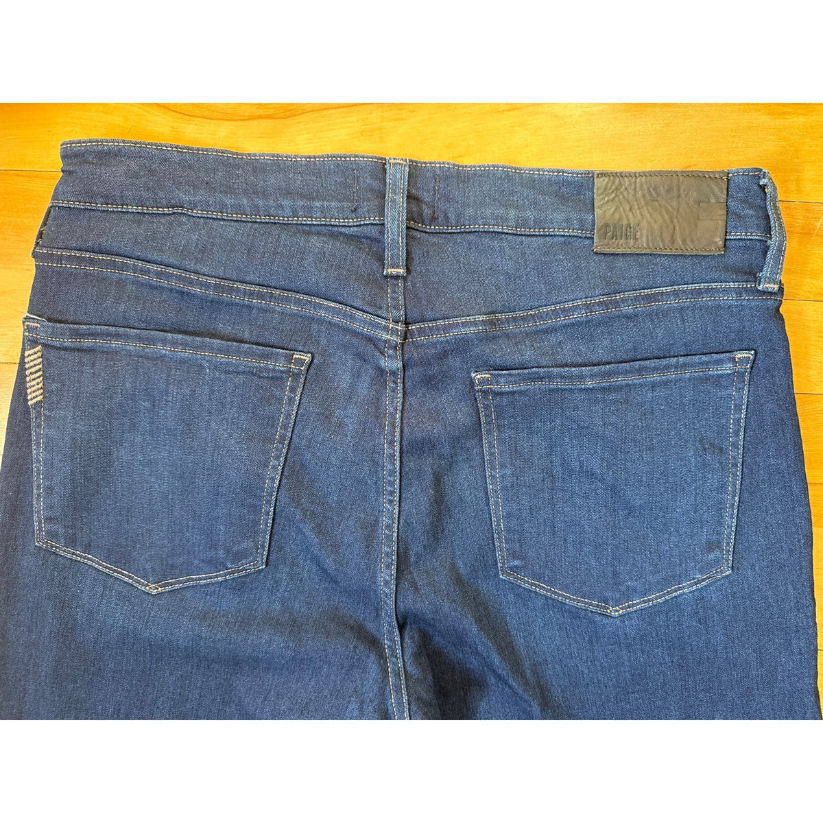PAIGE Federal Slim Straight Jeans 33 Eliot Dark Wash EUC