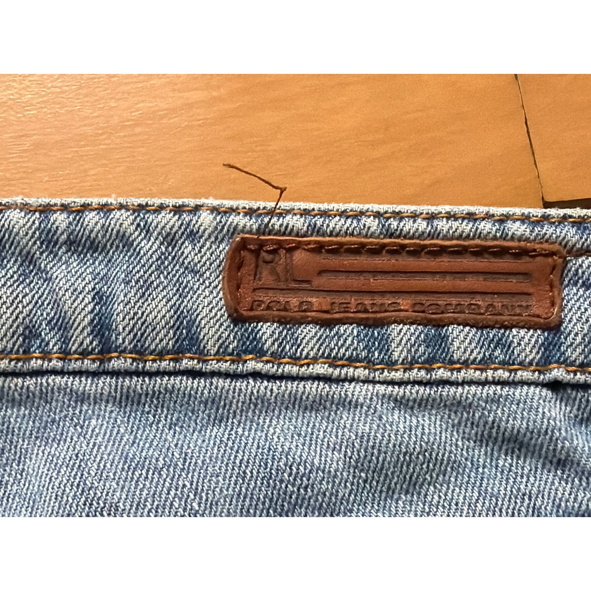 Vintage Polo Jeans Co Ralph Lauren 6L Light Wash Ripped Jeans