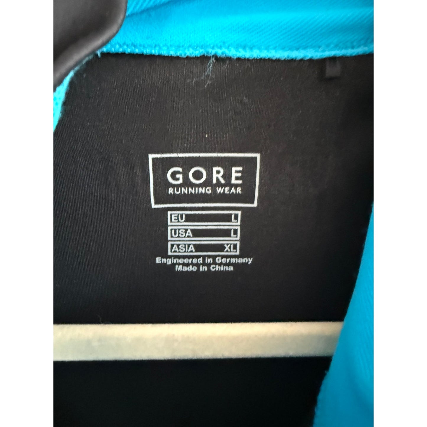 Gore Running Wear WINDSTOPPER Soft Shell Jacket Black/Cyan - Men's Large