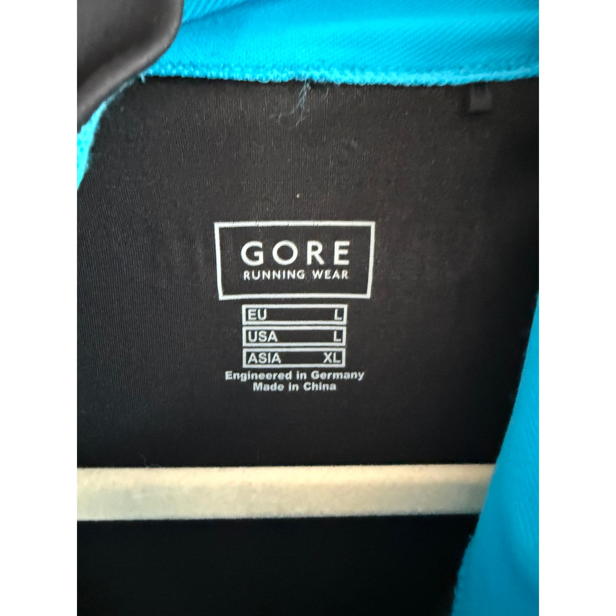 Gore Running Wear WINDSTOPPER Soft Shell Jacket Black/Cyan - Men's Large
