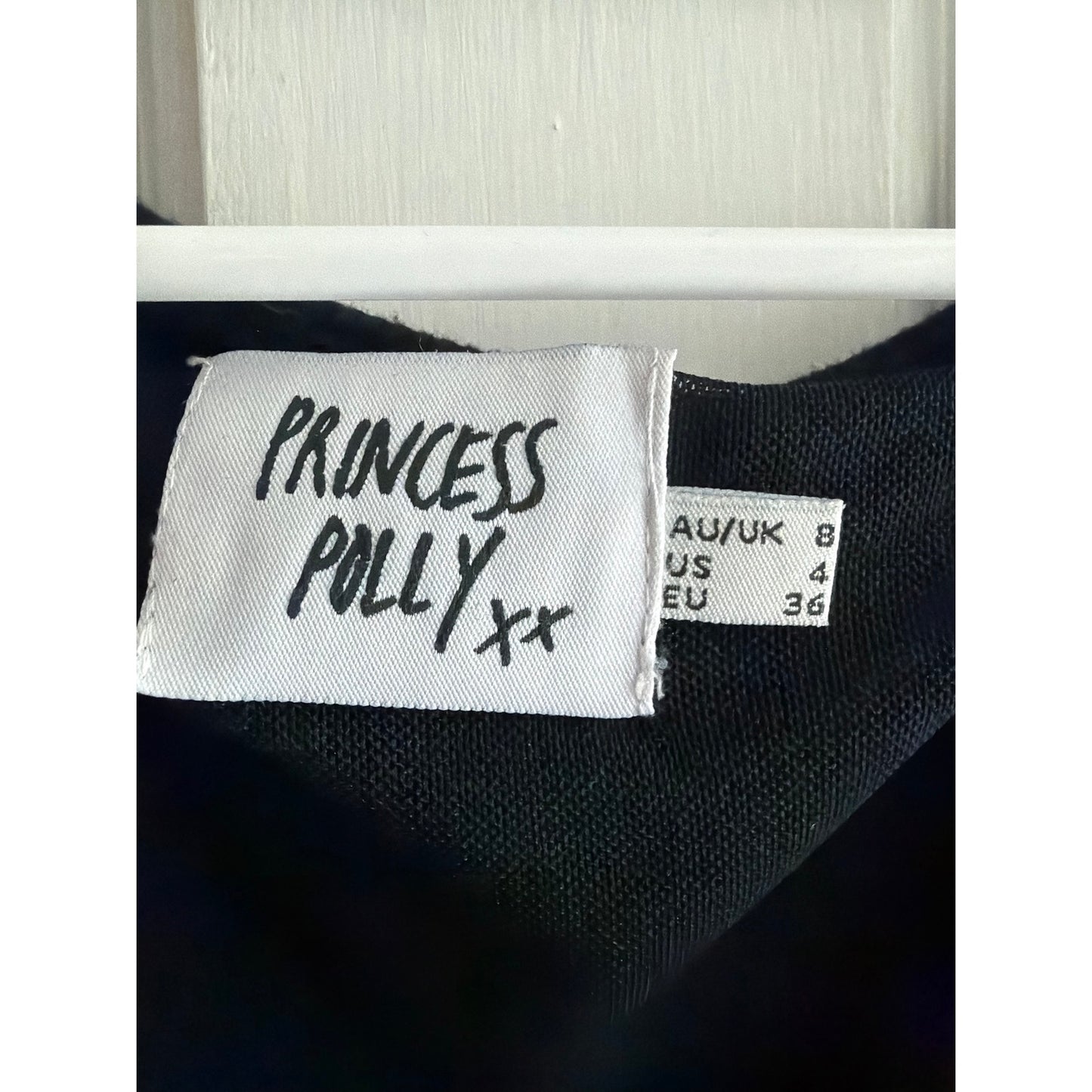 Princess Polly Black Stretch Wrap Around Mini Dress 4