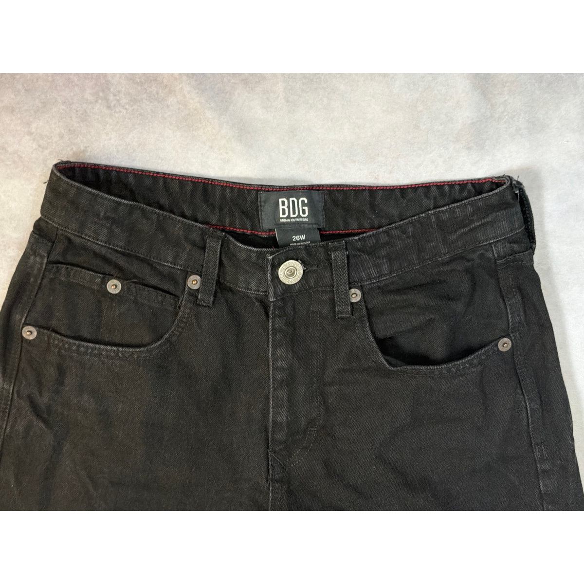 BDG Urban Outfitters High Rise Black Wide Leg Skate Jeans Size 26W