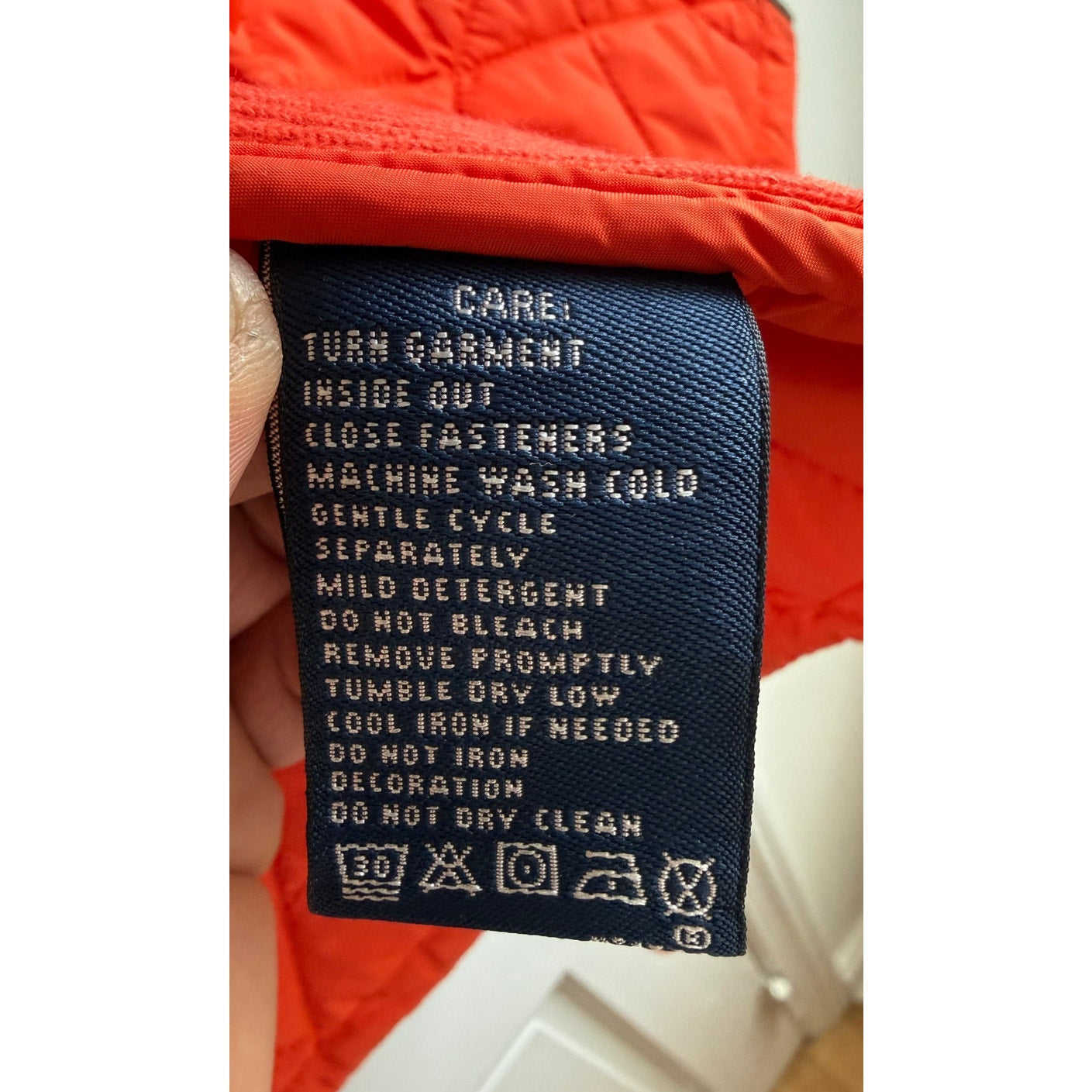 Vintage Ralph Lauren Sport Quilted Shooting Jacket - Orange - Women’s Medium