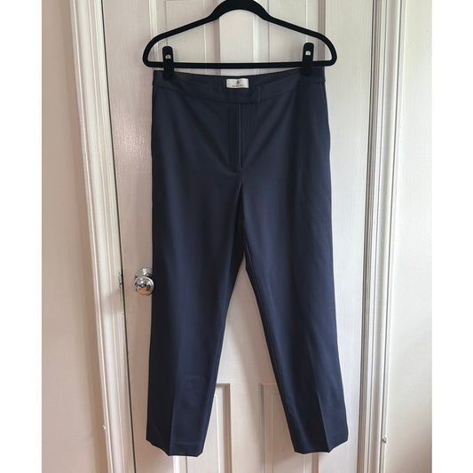 Aritzia Babaton Size 8 High Rise Slim Fit Navy Blue Trousers