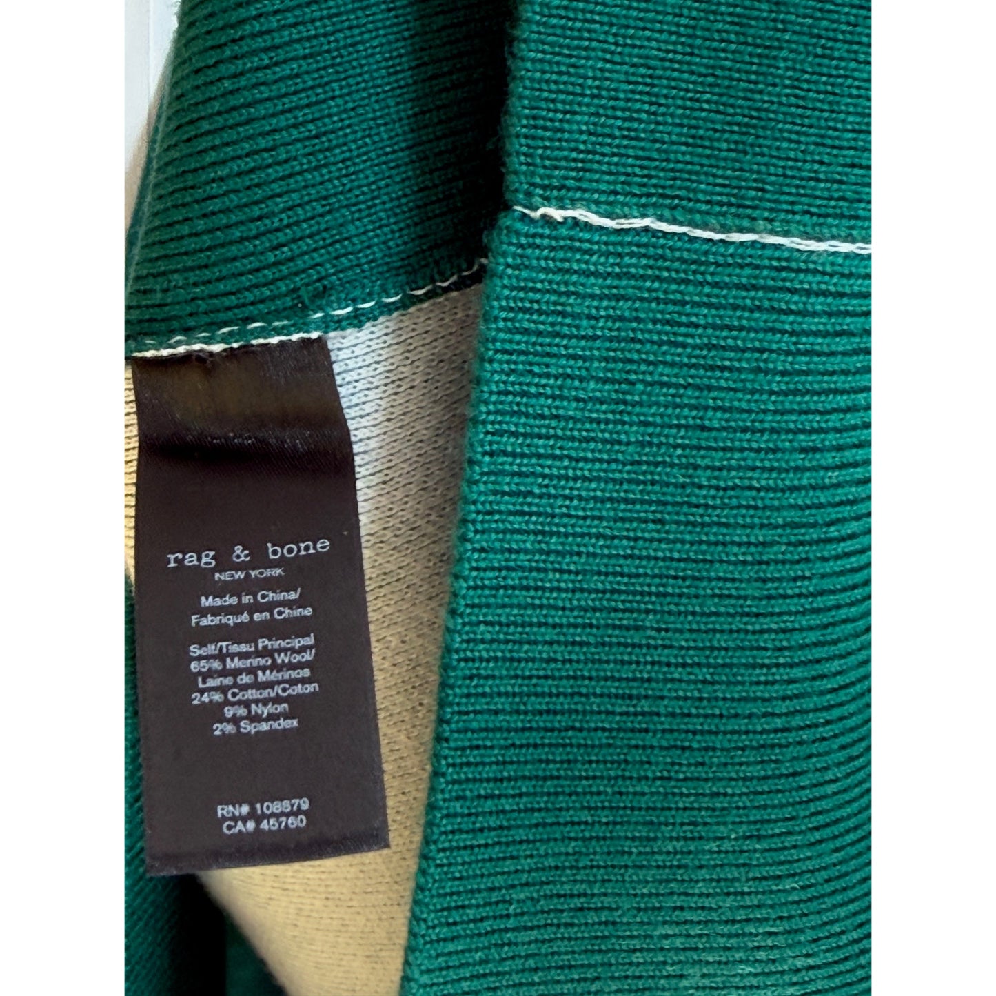 Rag and Bone Green Sweatshirt NWT - Large