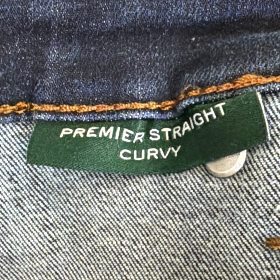 Polo Ralph Lauren Size 18 Premier Straight Curvy Dark Wash Mid Rise Jeans