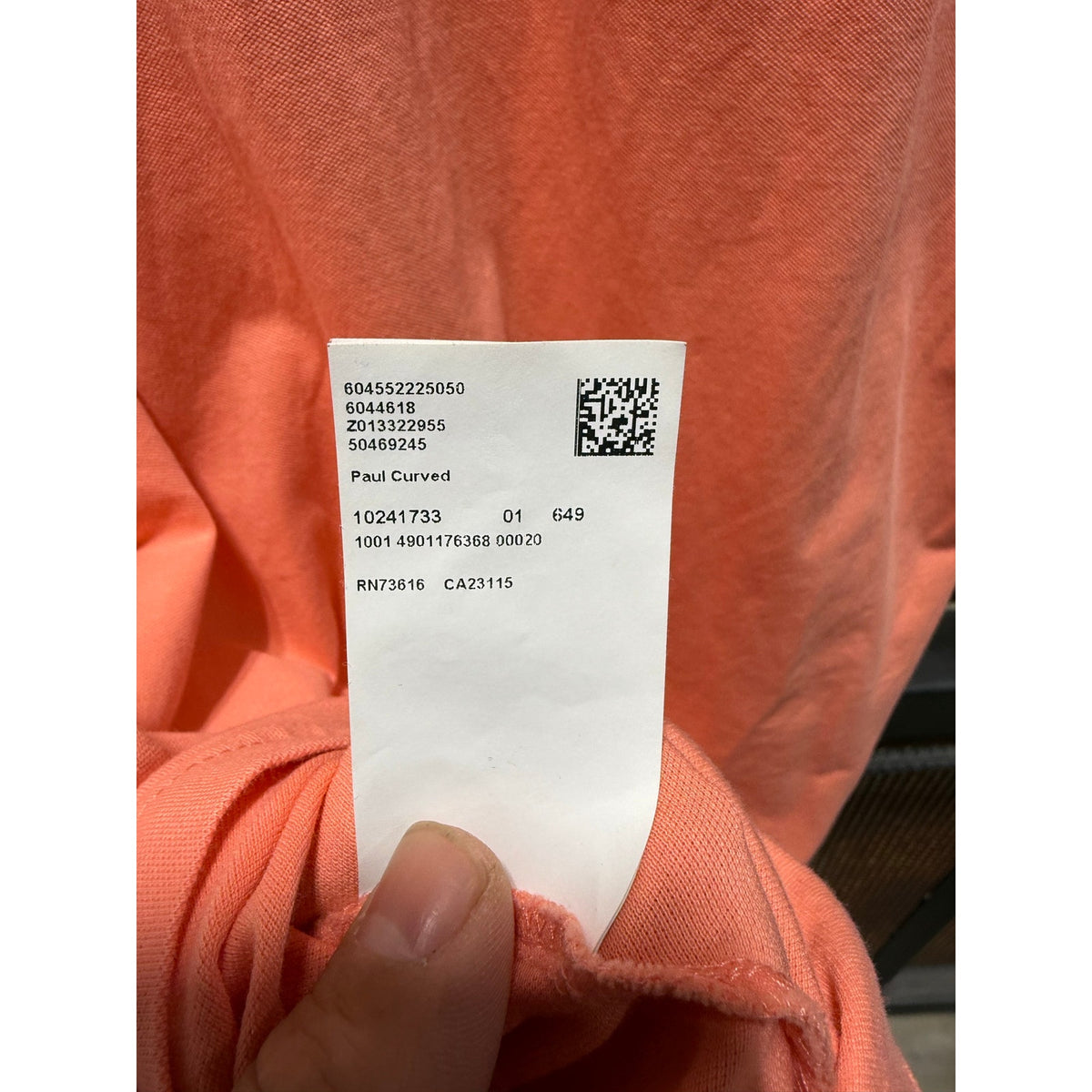 Hugo Boss Mens XXL Polo Shirt Peach Salmon Coral Pique Short Sleeve Casual