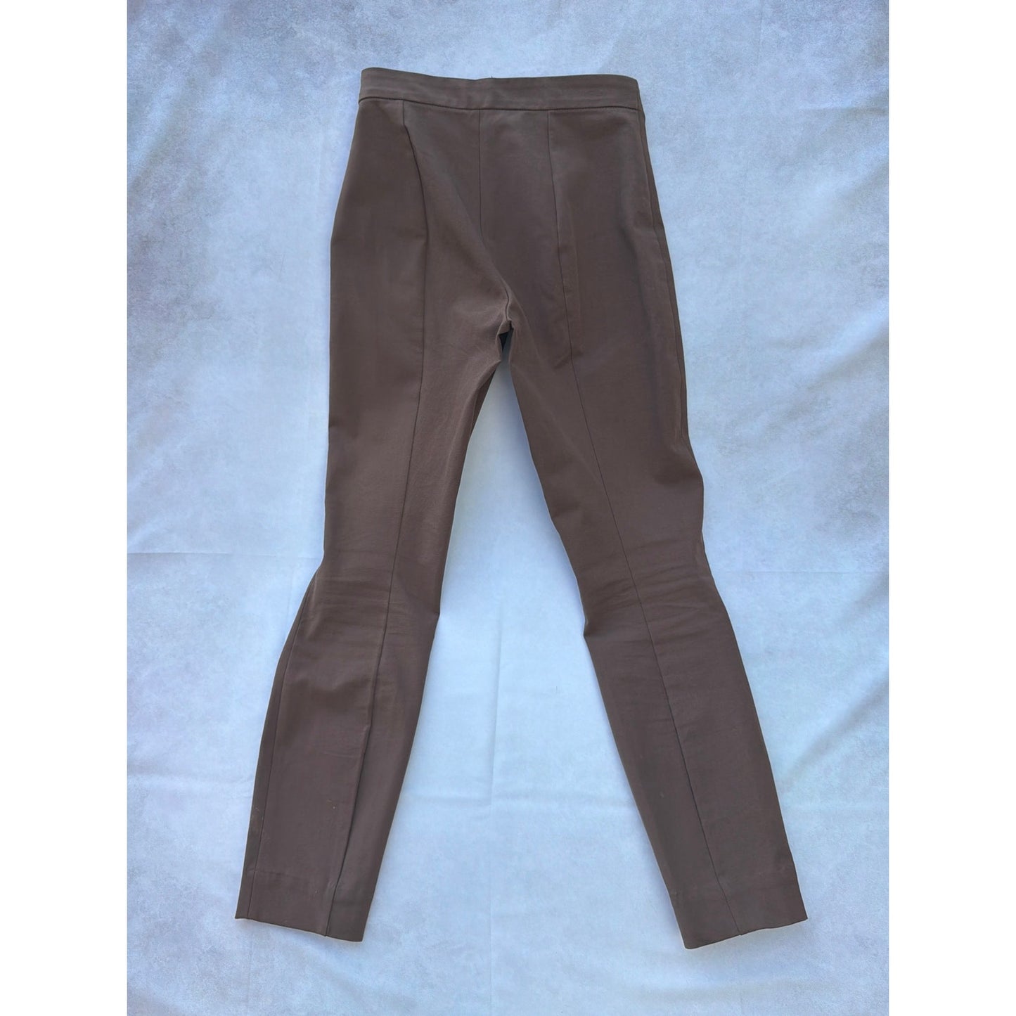 Everlane Size 00 Slim Fit Low Rise Work Pants Cocoa Brown EUC