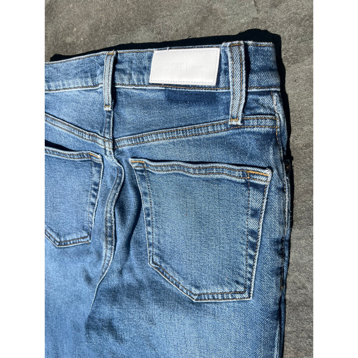 RE/DONE Originals High Rise Skinny Jeans Dusty Blue Size 26 | Fall Transition